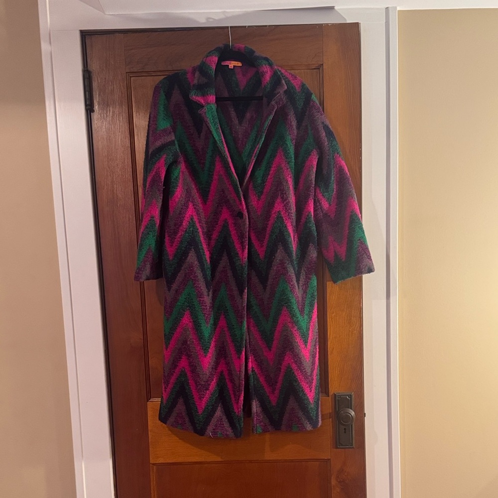 Vilagallo Yana Zig Zag Coat